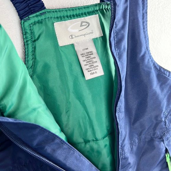 CHAMPION | ❄️ Navy Blue Snow Bib Pants SIZE XS 4 - 5 - Picture 3 of 7